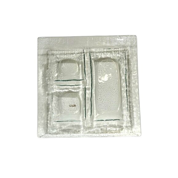 Vintage Elite Art Glass Serving Tray/Dish Signed by E. Jane Midgley 1993 Canada - Picture 2 of 9